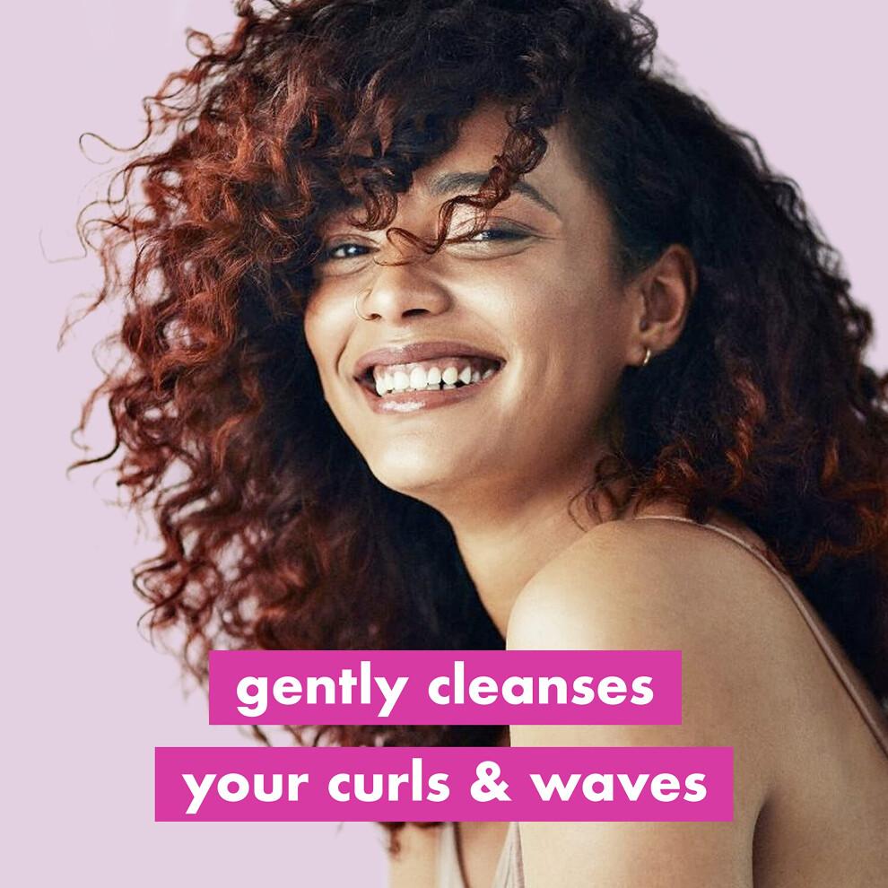 Love Beauty and Planet Shampoo Milch, Feuchtigkeit und Sprungkraft f  r Wellen und Locken, Reis  l und Angelika-Essenz, 100 Prozent biologisch abba