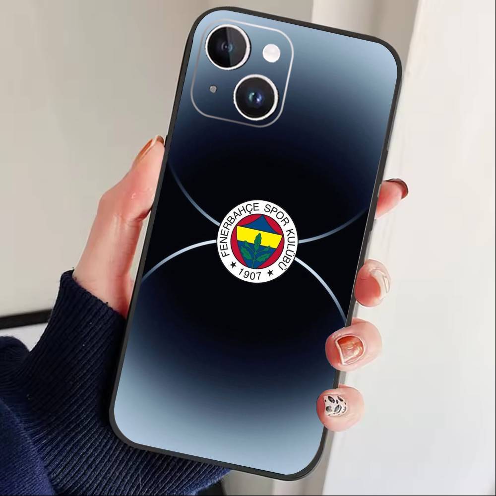Cool T-Turkey Fenerbahce-s Pattern Phone Case For iPhone 17 16 15 14 13 12 Max Plus Silicone Black Cover iPhone14ProMax