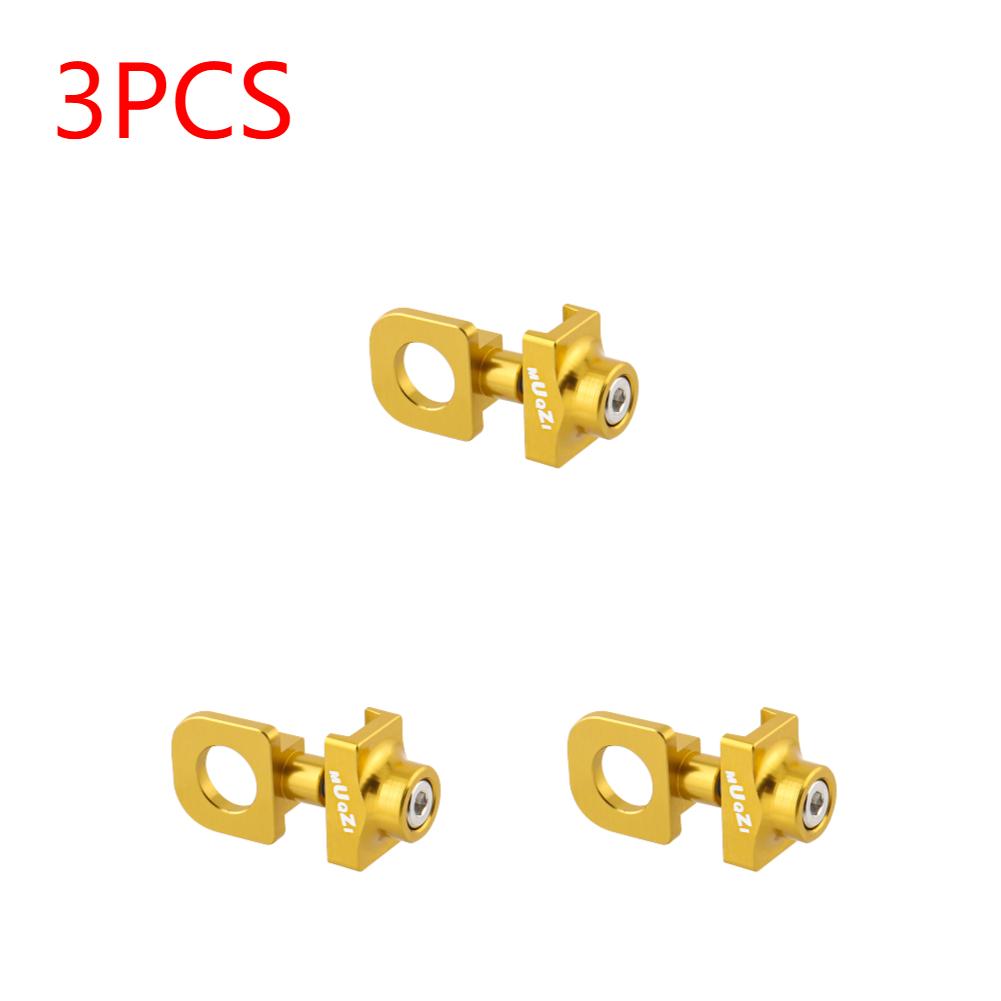 1-10pcs Single Speed Bicycle Chain Tensioner Adjuster Aluminum Alloy Bicycle Chain Fastener Fixed Bike Bolt Screw Accessories