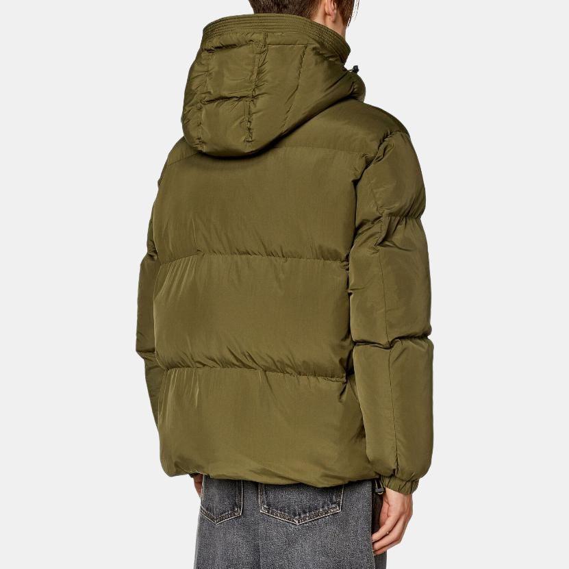 DIESEL FW23 Puffer Jacket Men's Olive Green A114670NIAU-5AF