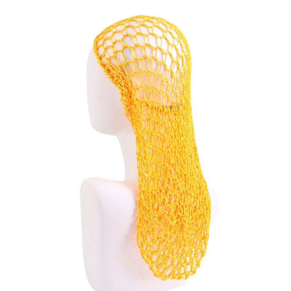 Night Cap Mesh Hair Net Elastic Hair Care Sleeping Hat Fashion Long Crochet Hair Snood  Women