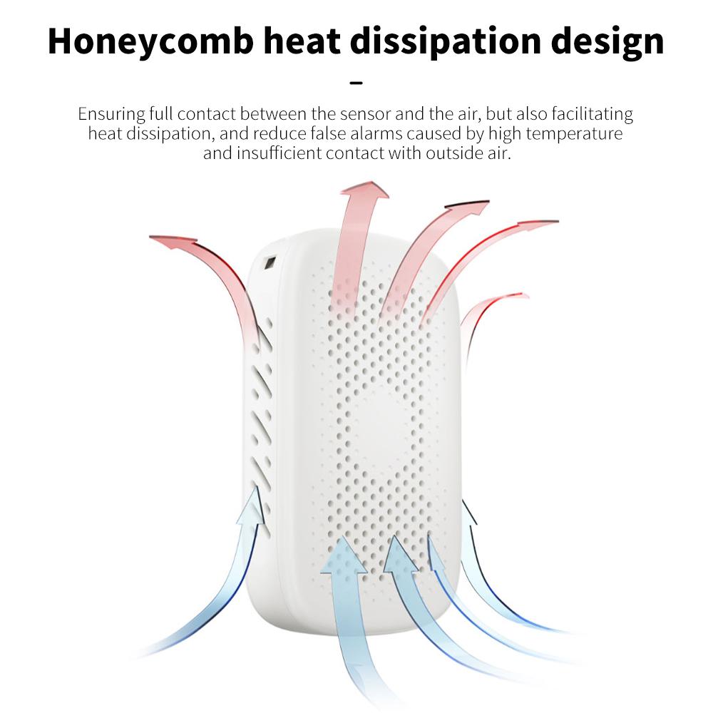 Mini CO2 Detector 3-in-1 Carbon Dioxide Meter Air Quality Tester 400-5000ppm CO2 Concentration Detector Real-time Control