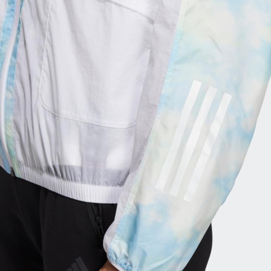 adidas Met Aop Windbreaker Damenjacke Weiß HI6828