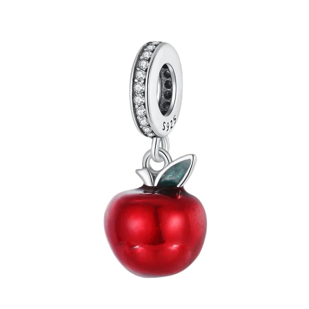 Original Copper Red Series Charms Heart Butterfly Flowers Apple Beads Pendants Fit Bracelets Diy Fine Jewelry Gifts
