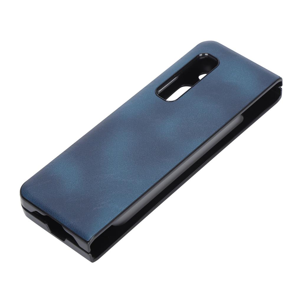 Mobile Phone Leather Case AllInclusive AntiFall Protective Cover for Samsung Galaxy Z Fold 1 W20(Blue )