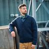 Guernsey Woollens Alpaca V-Neck Cardigan - Navy