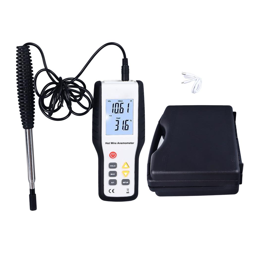 Thermal Anemometer LCD Display High Sensitivity Multifunctional Handheld Wind Speed Meter