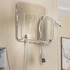 Adhesive Wall Phone Holder Space Saving Design for Home Office Organizing with Charging Slot and Multifunctional Storage