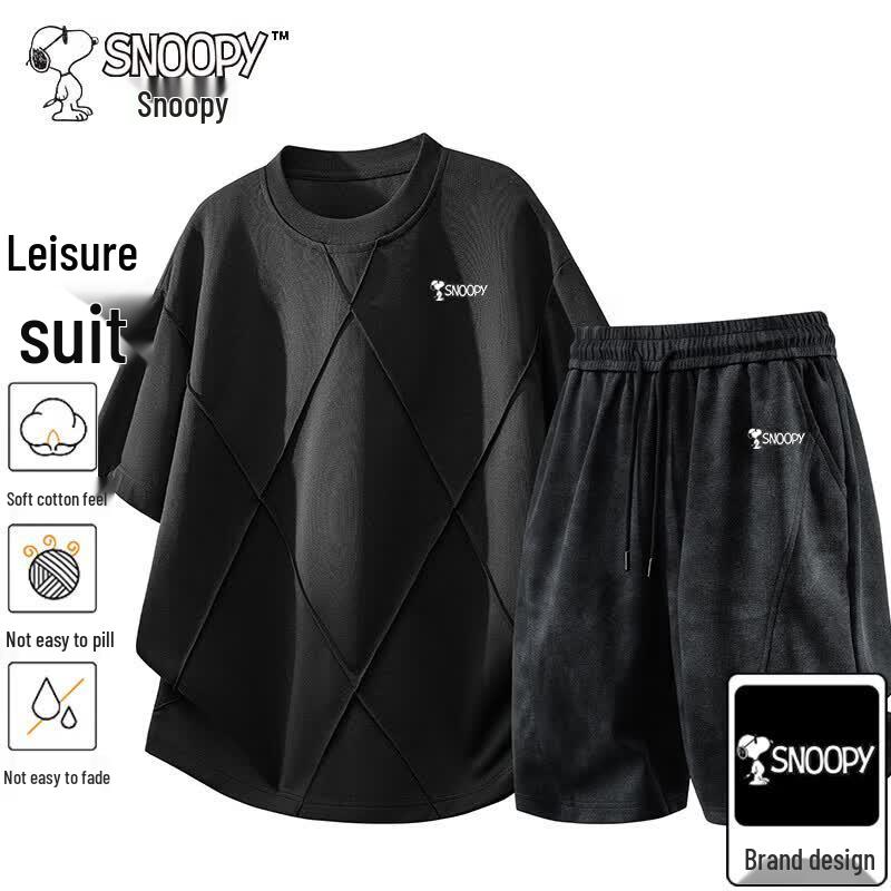 Snoopy Men s Summer Casual Two-piece Set M