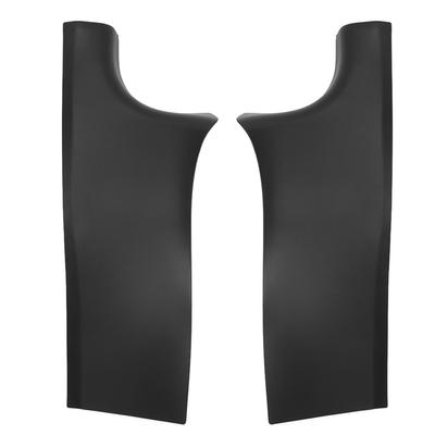 2Pcs Rear Door Sill Guards Black Stylish Strong Protection Rugged Door Sill Scuff Plate Guard