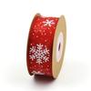 Christmas Organza Ribbon Snowflake Ribbons Handmade DIY Gift Wrapping Decoration Wreath Home Decor