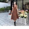 Large size suit skirt covering meat high waist splicing fake two-piece dress women's summer and Korean college style age-reducing dress