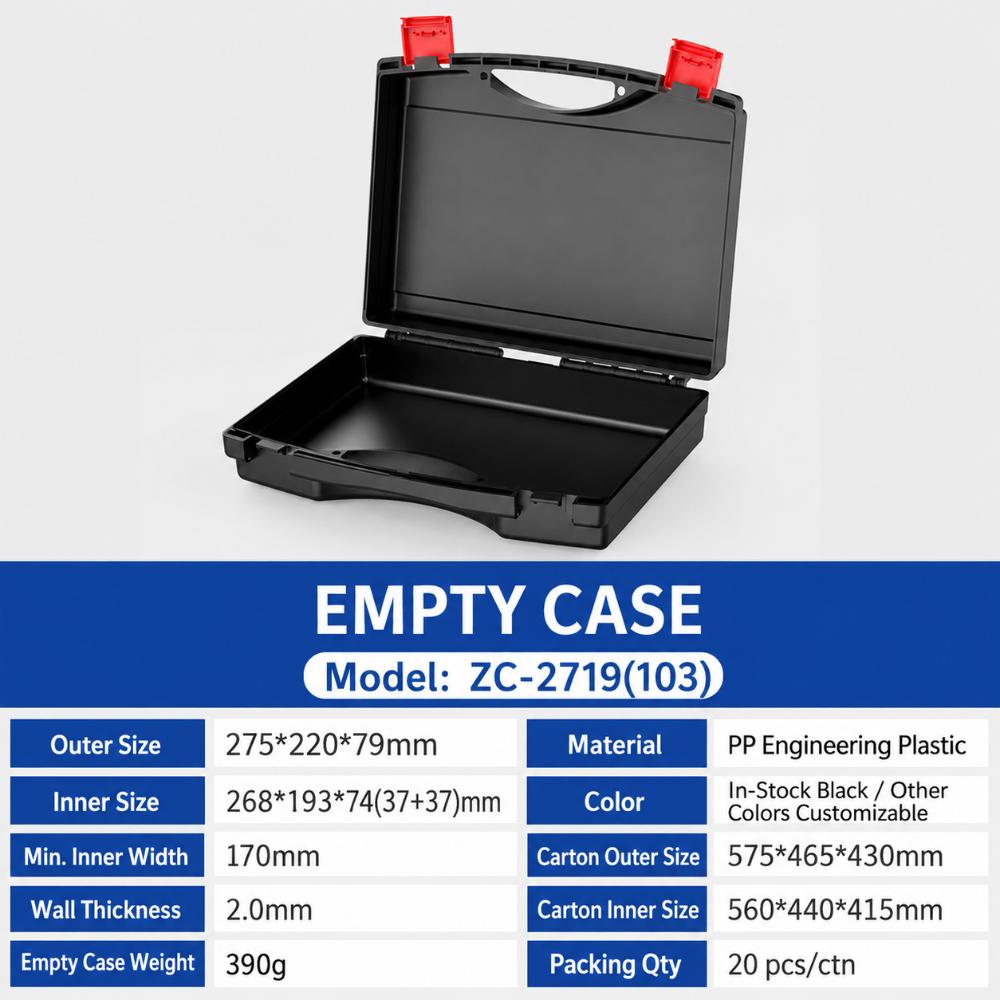 1Pcs PP Plastic Plastic Tool Organizer Storage Case  For Household Workshop Car Storage