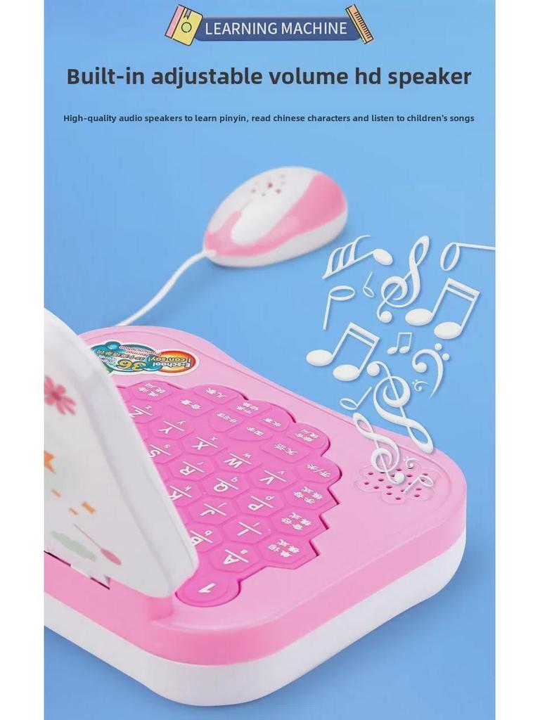 Edukacyjny Laptop Zabawka dla Dzieci - Puzzle Flip do Wczesnej Nauki i Gra Symulacyjna