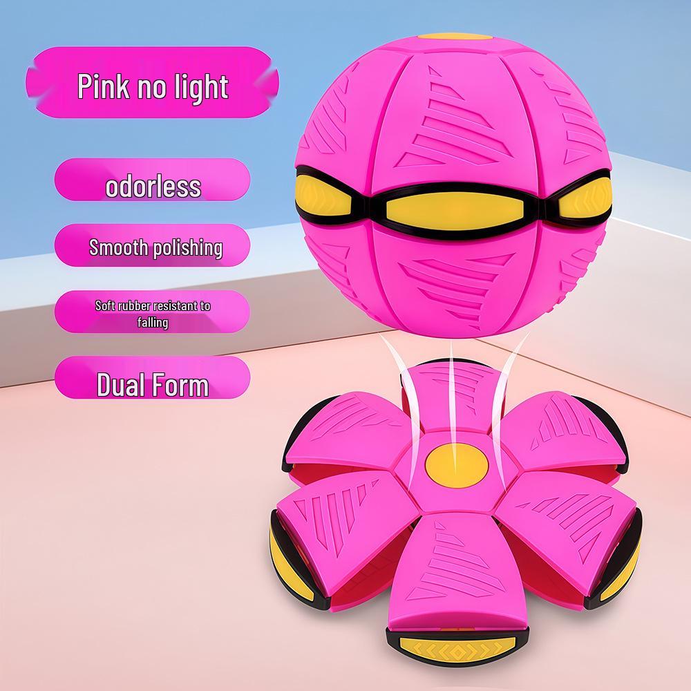 Glowing Flying Saucer Step-On Deformation Bouncy Ball - Interactive Parent-Child Toy