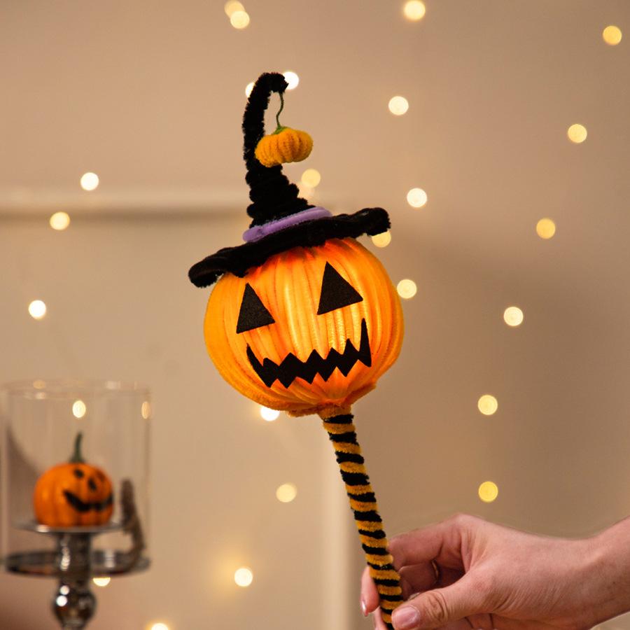 Halloween decorative pumpkin lanterns, small gift arrangements, twist sticks, DIY material packs, ornaments, props, handmade ornaments