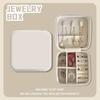 Portable Mini Jewelry Storage Box Travel Organizer Jewelry Case Leather Storage Earrings Necklace Ring Jewelry Organizer Display
