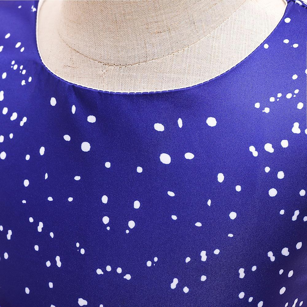 Girls Christmas Princess Dress with Santa Snowflake Print - Holiday Party Dress