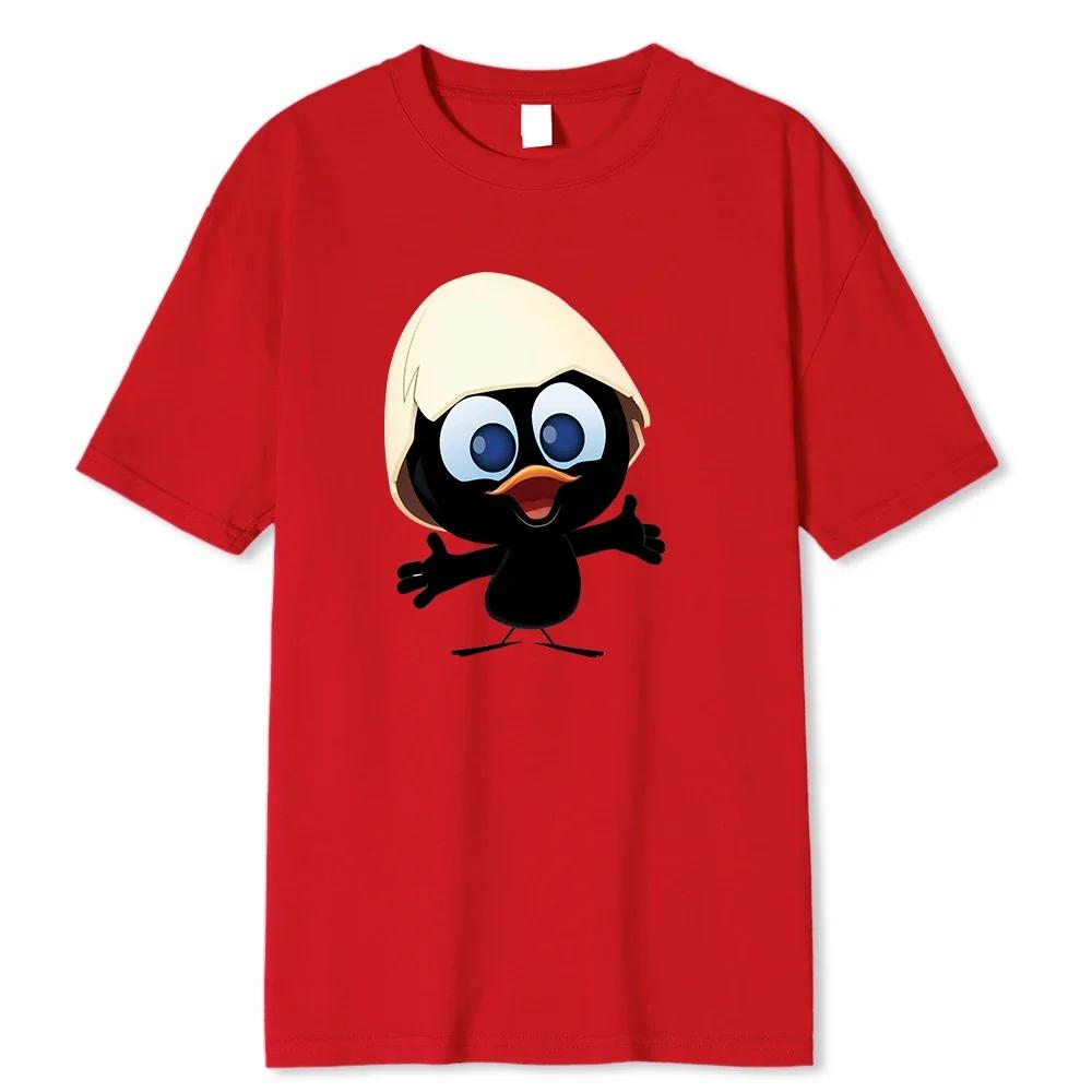 

Sunlight T Shirt Big Size Unisex Calimero Cartoon pattern Unisex T Shirt Painted Funny Tshirt Unisex T Shirt Oversized Tees S