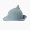 Halloween hat women's autumn and winter magic witch hat wool high quality pointed top decorative curled wizard hat