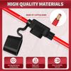 5/10Pcs Car Mini Waterproof Fuse Box Blade Type In Line Fuse Holder Power Socket 18AWG for 2V 30A Car Motorcycles Car Fuse Box