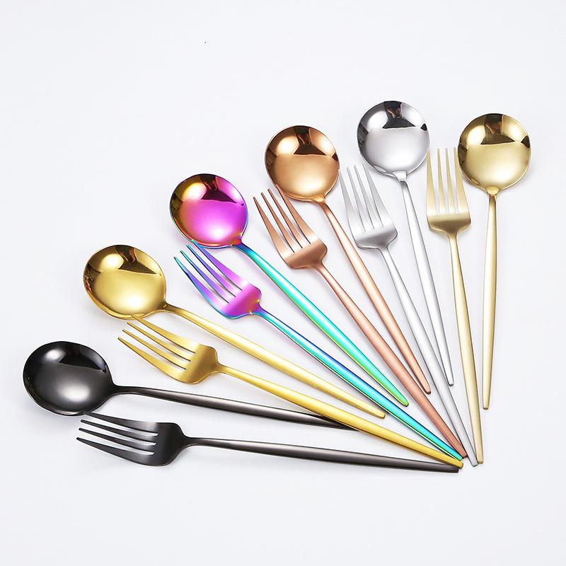 16-teiliges modernes Besteckset aus Edelstahl – langlebige, rostbeständige Utensilien für den Heim- und Restaurantgebrauch
