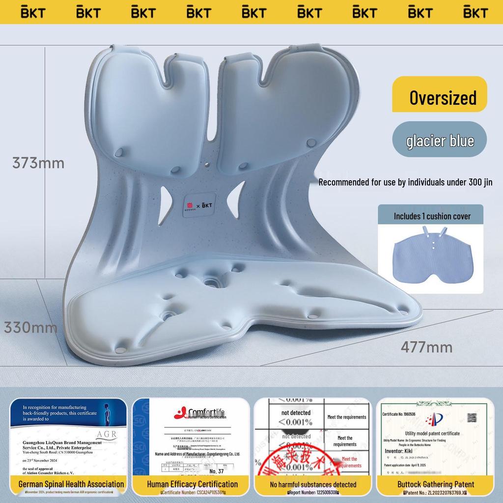 Ergonomic Lumbar Support Backrest Cushion for Long Sitting