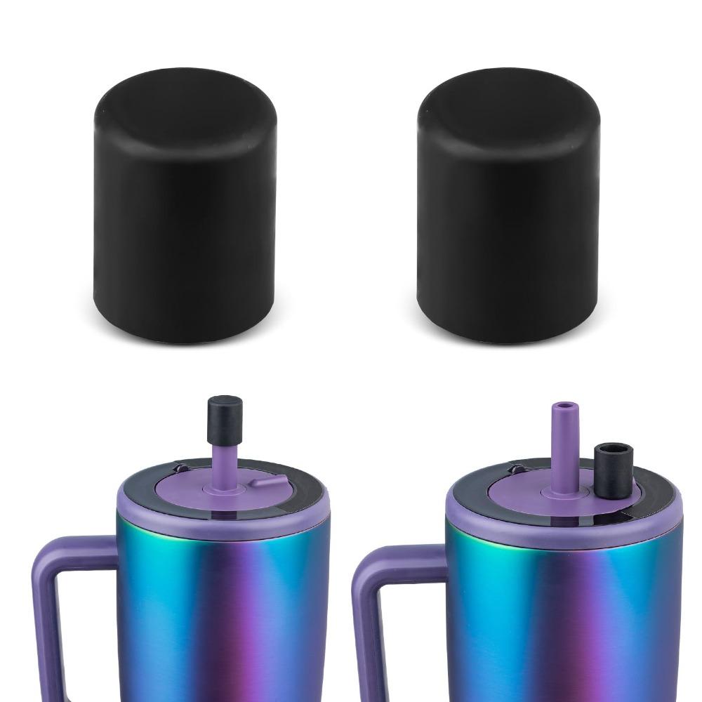 1/2Pcs Silicone Magnetic Straw Cap Dustproof Colorful Straw Cover Leakproof 3D for Brumate Era/Resa Tumblers