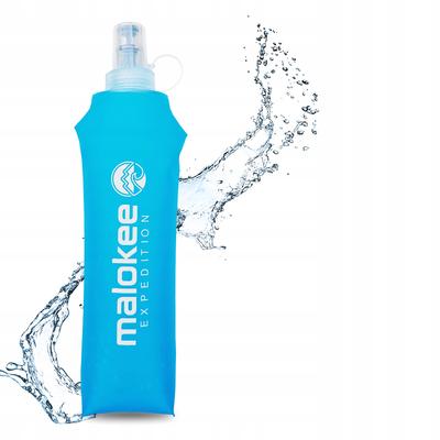 Soft Flask Water Bottle 500 Lightweight Foldable Bottle for Running Trekking Cycling