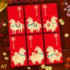 6Pcs/Set Chinese  Year Money Envelope Horse Year Red Envelope Red Pocket Spring Festival Envelope