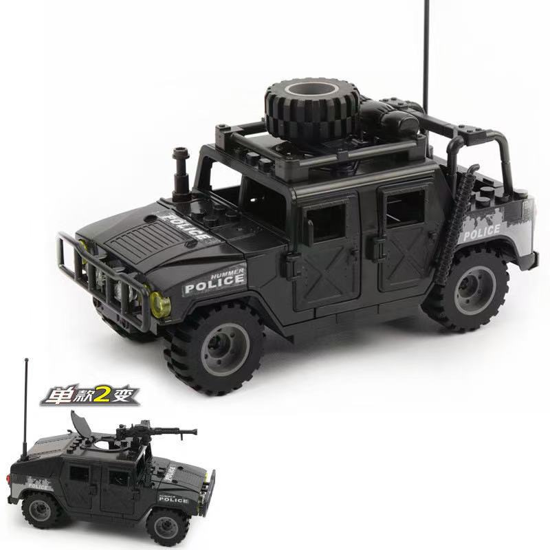 WW2 Military Army Soldiers World War 2 SWAT Police Armored Vehicle Building Blocks Bricks Children's DIY Toys Christmas Gift