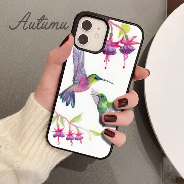 Hummingbird Phone Case for iPhone 11 12 13 14 Pro Max Mini X XR XS SE 2020 6S 7 8 Plus Samsung Galaxy S21 S22 Cover Shell Coque