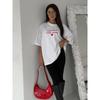 100% Cotton Oversized Heart Print T-Shirt
