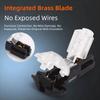 10/20Pcs T Type 1 Pin Low Voltage Wire Connector, Quick Solderless Wire Splice Connector, T Tap Wire Connectors, No Stripping