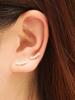 Minimalpiercing 14K Division Cubic Flower Piercing Earrings