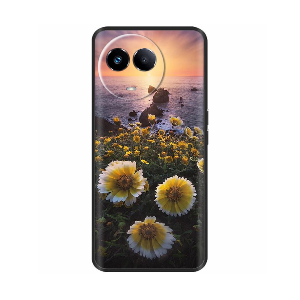 For Realme 11 5G Case Cute Design Soft Liquid Silicone Back Cover For Realme 11X Realme11 11 X 2023 RMX3785 Protection Housing
