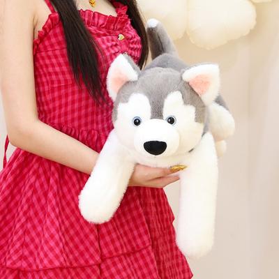 Cute Simulation Gray Husky Erha Plush Toy Doll Dog Pillow Pet Gift