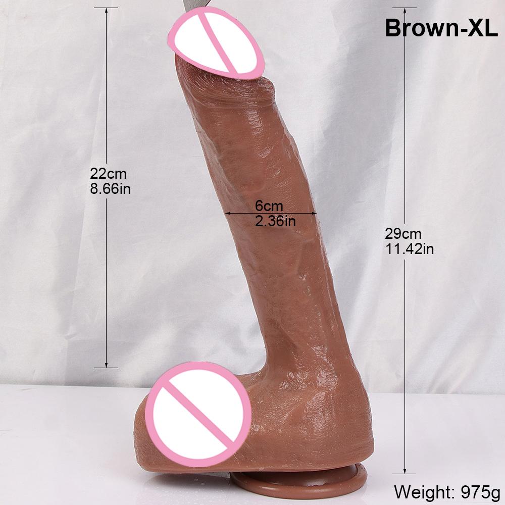 XXL Oversized Dildo Realistic Huge Penis Giant Phallus Long Soft Silicone Suction Cup Anal Sex Toys For Women Vagina Masturbator