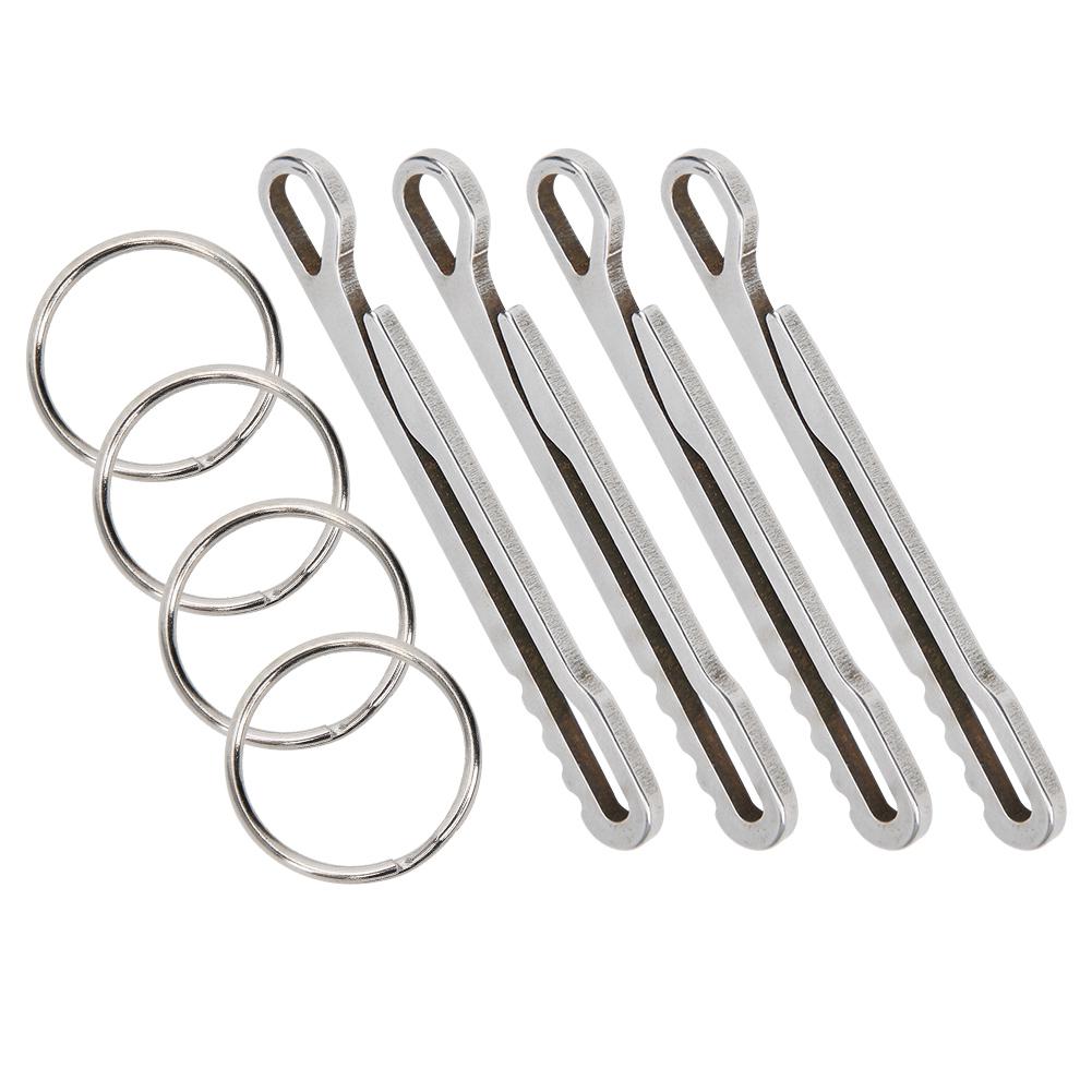 Outdoor Equipment EDC Tool Money Clip Carabiner Quick Hanging Accessory with Keyring