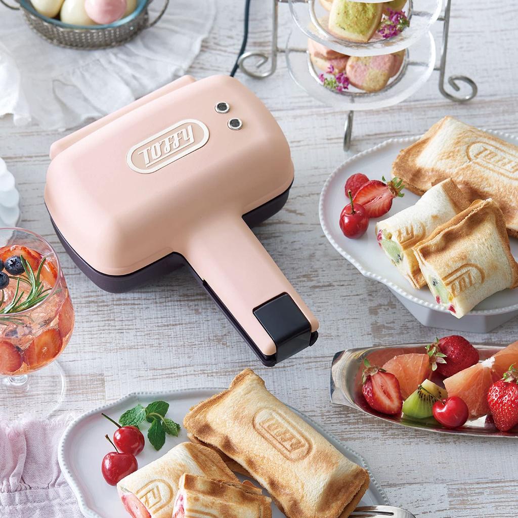 [Official Store & Online Exclusive] [Toffy] Half Toasted Sandwich Maker K-HS3 (Ash White) with Direct Store Exclusive Gift Package. Single-Bread