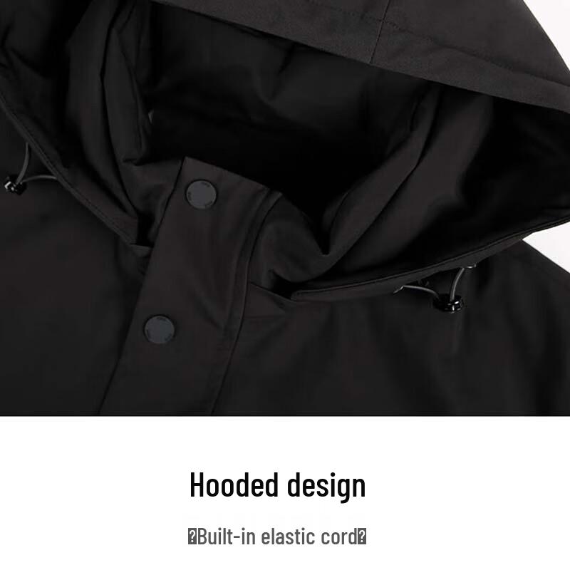 TRIES Men's Hooded Windproof Padded Jacket