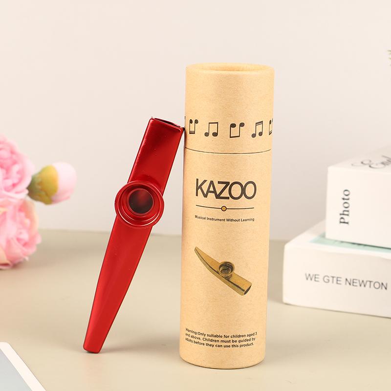 2Pcs/Set Kazoo Box Metal Kazoo Paper Storage Holder For Mouth Blowing Musical Instrument Organizer Accessories