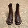 Fashion Autumn Winter Women Ankle Boots Casual Back Zippers Low Heels Shoes Ladies Vintage Short Booties