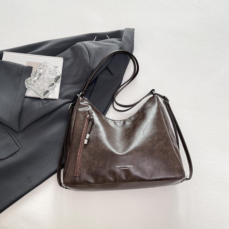 

Простая и вместительная ретро-сумка-тоут, темпераментная модная сумка через плечо, трендовая студенческая повседневная темпераментная портативная сумка-мессенджер