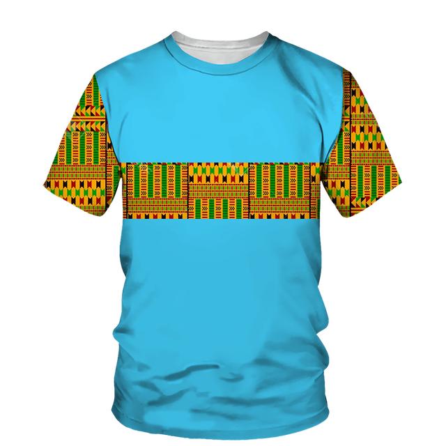 African Dashiki Print T-shirt Männer/Frauen Ethnische Vintage Folk-benutzerdefinierte Kleidung 2023 Sommer Casual Paare Kurzarm Grafik tops