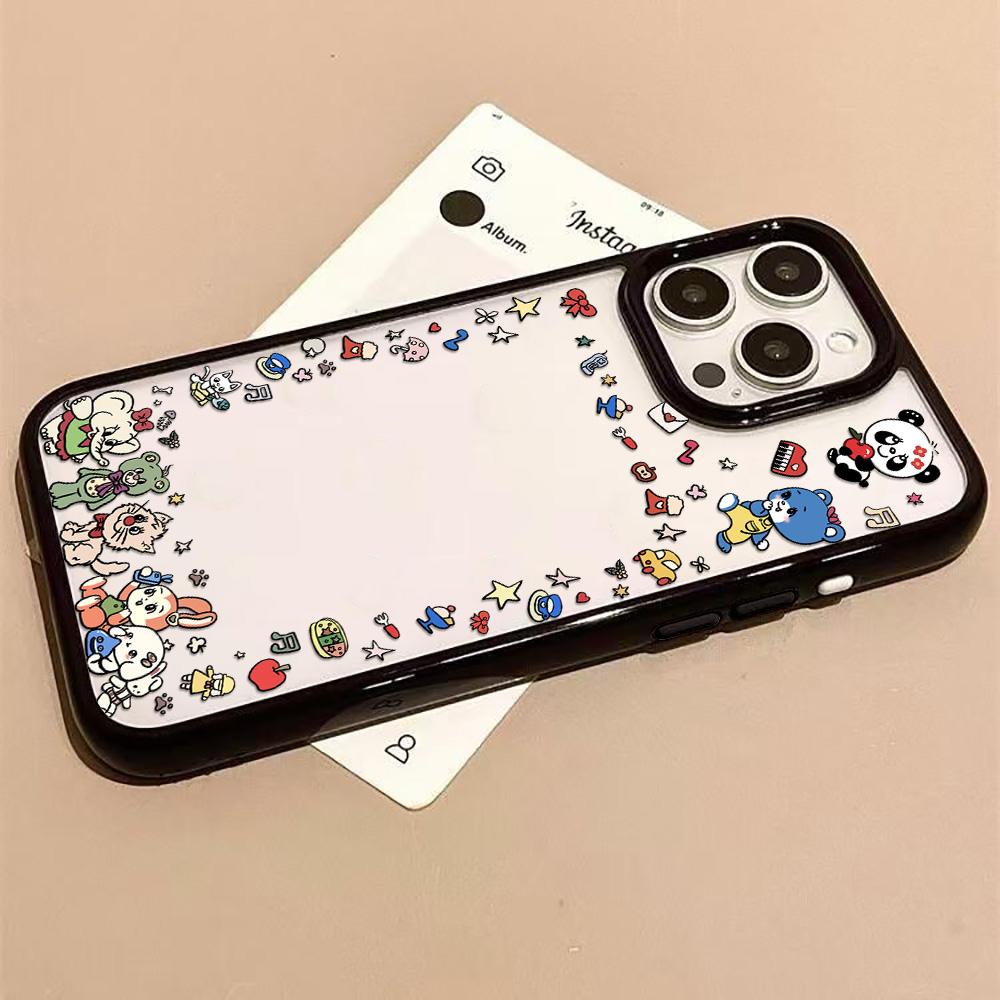 Acrylic Phone Case for iPhone 11 12 13 14 Pro 12 14 16 Pro Max for Samsung A16 A36 A56 S24 FE High-quality Painted Anti-fall Mobile Phone Case