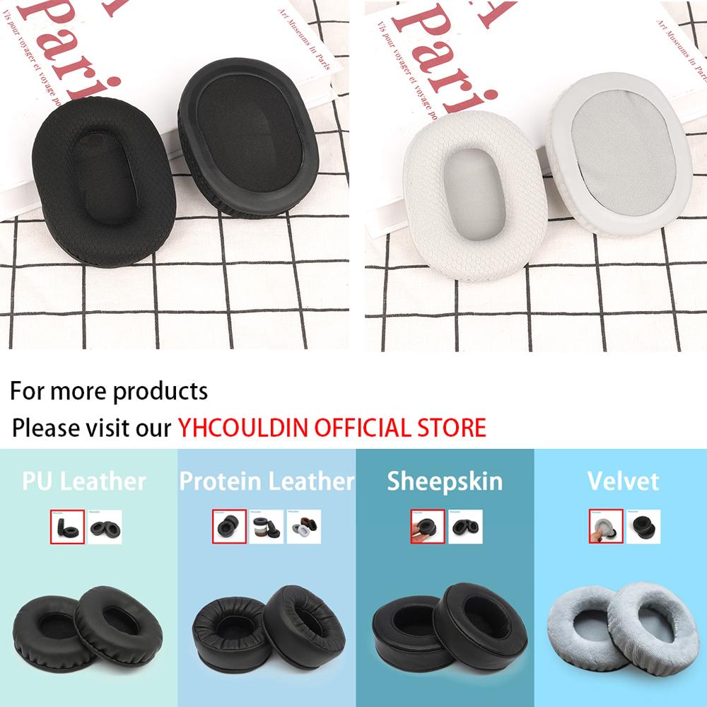 Replacement Earpads for Samsung Level Over Headphones Ear Pads Cushions Breathable Mesh Fabric Soft Warm Velour Leather Foam