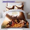 Classic Movies  Pattern Bedding Quilt Set Quilt Cover Pillowcase Home Decoration Birthday Gift (1 * Duvet Cover + 2 * Pillowcase, Without Core)