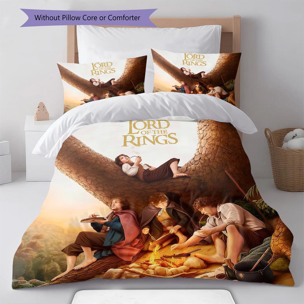 Classic Movies  Pattern Bedding Quilt Set Quilt Cover Pillowcase Home Decoration Birthday Gift (1 * Duvet Cover + 2 * Pillowcase, Without Core)