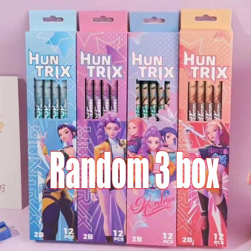 Pencils Wood Sketch Pencils Set CartoonTheme Hunters Smooth Writing for School Office Drawing Sketching